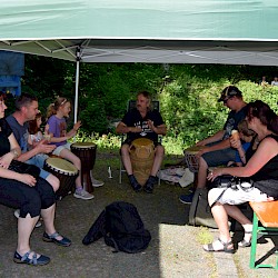 Trommeln mit Michael