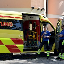 für den Notfall zur Stelle und zur Besichtigung