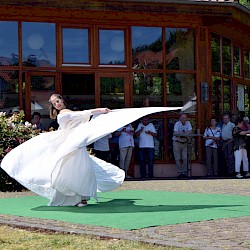 Tanzdarbietung von Anne Kauer (Kulturparcours)