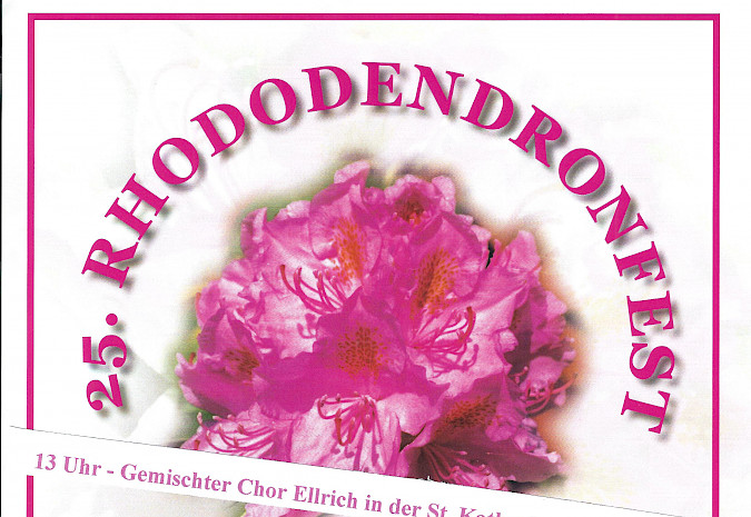 25. Rhododendronfest am 15. Mai 2022
