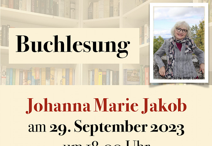 Buchlesung in Sülzhayn mit Johanna Marie Jakob am 29. September 2023