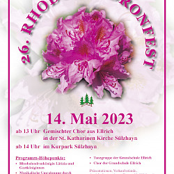 27. Rhododendronfest am 12. Mai 2024
