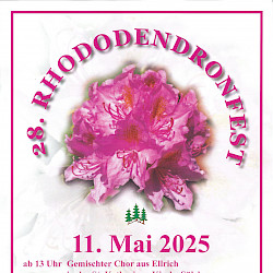 28. Rhododendronfest am 11. Mai 2025