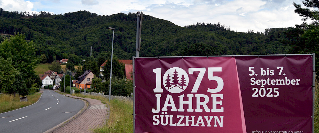 Programm zur 1075-Jahrfeier in Sülzhayn vom 5. bis 7. September 2025