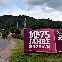 Programm zur 1075-Jahrfeier in Sülzhayn vom 5. bis 7. September 2025