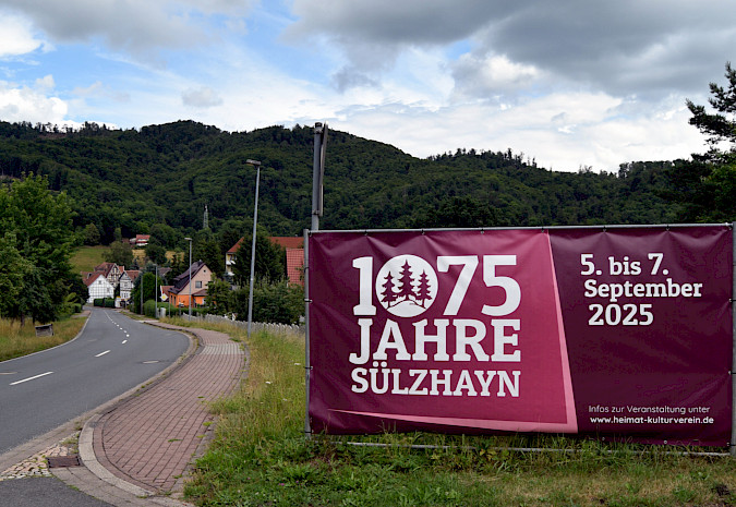 Programm zur 1075-Jahrfeier in Sülzhayn vom 5. bis 7. September 2025