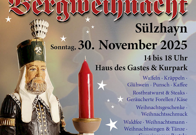 Bergweihnacht am 1. Advent, 30. November 2025, in Sülzhayn